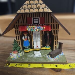 Charming Weather House with Thermometer